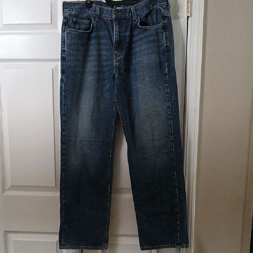 Chaps Denim  Mens Straight Fit Blue Jeans Sz 36x32 NWOT